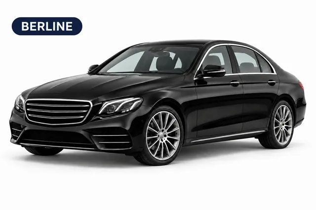 Berline — véhicule illustratif (Mercedes Classe E, BMW Série 5 ou modèle comparable)