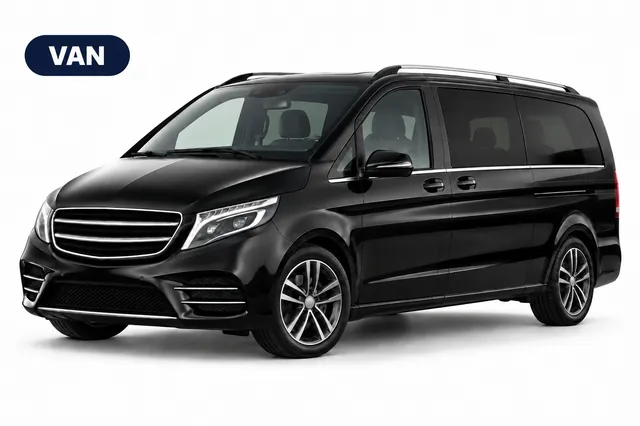 Van — véhicule illustratif (Mercedes Classe V, Volkswagen Caravelle ou van comparable)